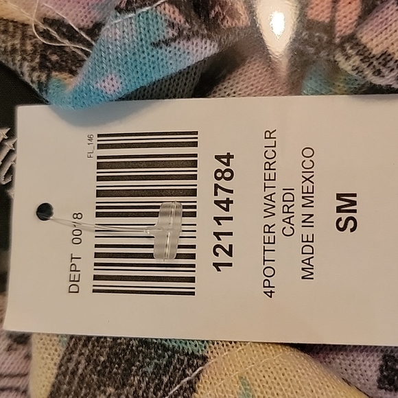 Harry Potter Marader's Map Open Front Cardigan Size Small NWT - Picture 9 of 13